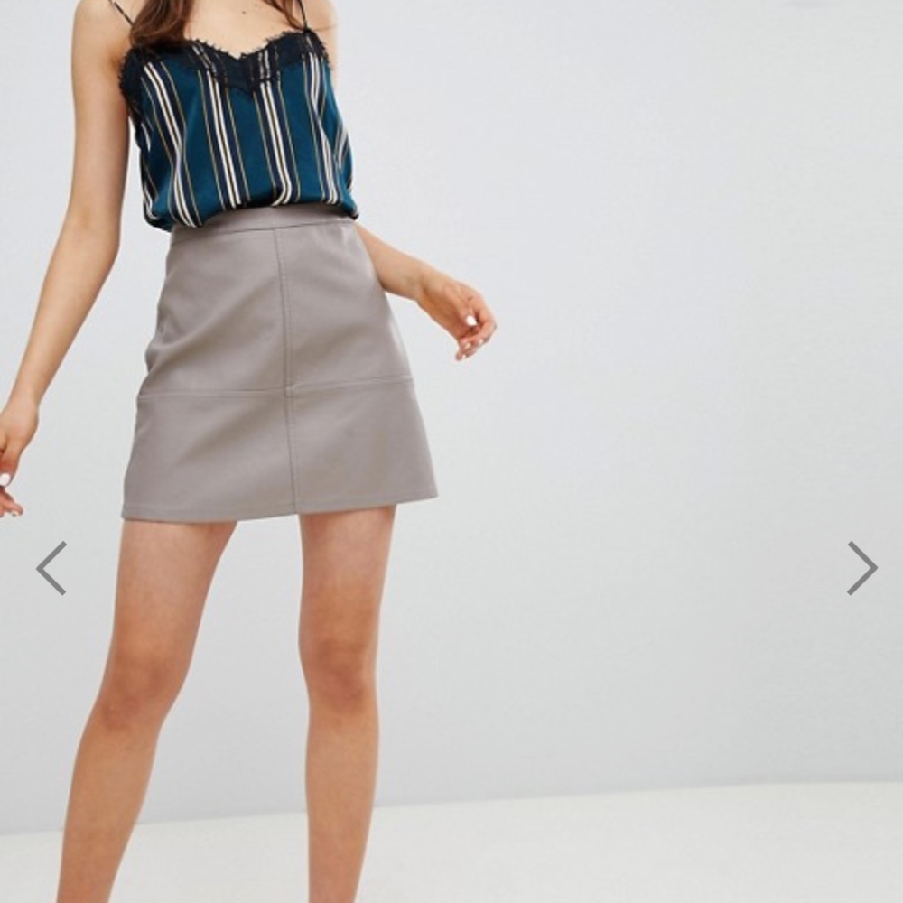 New Look - Leather Look Mini Skirt *Never Worn*